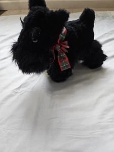 Kuscheltiere Scottish Terrior Hund schwarz Plüsch 10 Zoll - Bild 1 von 3