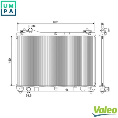 RADIATOR ENGINE COOLING 701243 FOR SUZUKI GRAND/VITARA/XL-7/II/NOMADE/ESCUDO - Image 1 of 4