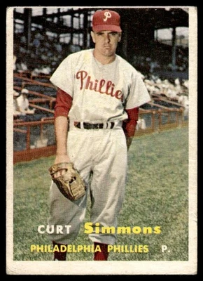 1957 Topps Curt Simmons Philadelphia Phillies #158 - Image 1 of 2