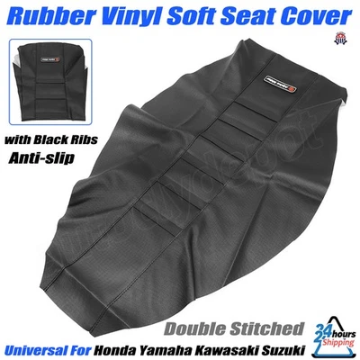 Vinyl Soft Seat Cover Universal for Honda Suzuki Kawasaki Yamaha Dirt Bike RIBS Foto 1 de 4