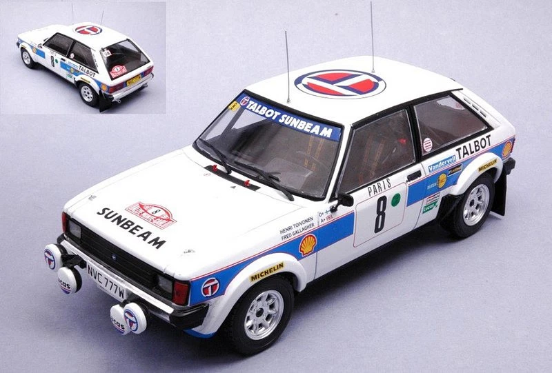Ixo Model TALBOT SUNBEAM LOTUS N.8 RALLY MONTE CARLO 1981 TOIVONEN/GALLAGHER1 24
