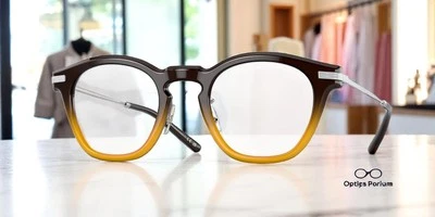 OLIVER PEOPLES OV5496 1746 Len Whisky Gradient Silver 49 mm Unisex Eyeglasses - Image 1 of 3