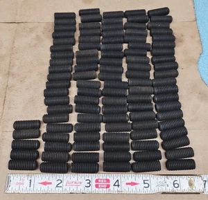 3/8-16x1"  Hex Socket Set Screws  Cup Point  Black Oxide Alloy Steel  Lot Of 105 - Picture 1 of 1