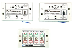 Viessmann 2x 5560 Soundmodul + 1x 5550 Universal Ein-Aus-Umschalter ! - Bild 1 von 10