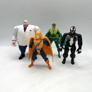 Vintage Marvel ToyBiz Spider-Man Figure Lot Kingpin Vulture Hob Goblin Venom - Picture 1 of 5
