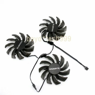 GPU Cooling  Fan For Gigabyte PLD08010S12H GV-N970G1 GTX 970 GTX970 GV-N970WF3 - Image 1 of 4