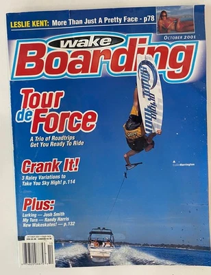 Wake Boarding Magazine Oct 2001, Collin Harrington Cover Leslie Kent Interview Foto 1 de 4