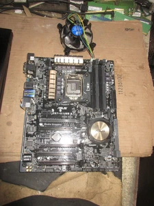 ASUS Z97-A/USB 3.1 ATX LGA1150 DDR3 Mainboard/ Kühlkörper OHNE IO Shield - Bild 1 von 2