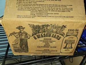 Anchor Hocking Mason Glass Canning Jars 8 Count Liberty Bell  1776-1976 1100/45 - Picture 1 of 7