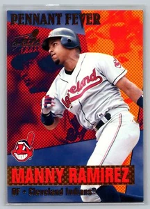 1999 Pacific Aurora #8 Manny Ramirez Pennant Fever Platinum Blue #/100 - Picture 1 of 2