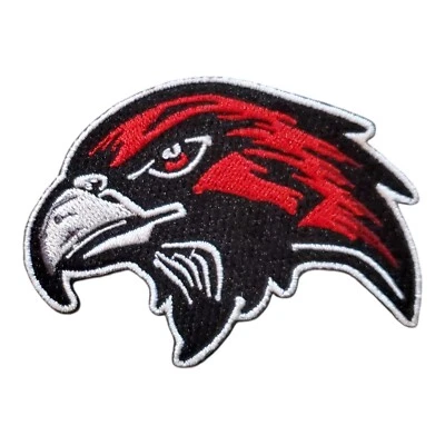 Vintage Style Miami University Red Hawks Patch. Embroidered. Iron On. 3"x2.25"