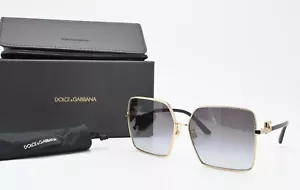Occhiali da sole DOLCE GABBANA DG 2279 028G grigio sfumato quadrati oversize - Foto 1 di 10