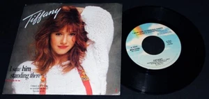 Tiffany-I Saw Him Standing There-MCA-53285-VTG 1988 Picture Sleeve 45-NM-VG++!! - Picture 1 of 2