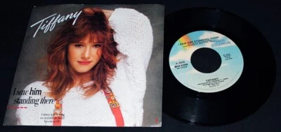 Tiffany-I Saw Him Standing There-MCA-53285-VTG 1988 Picture Sleeve 45-NM-VG++!! - Image 1 of 2