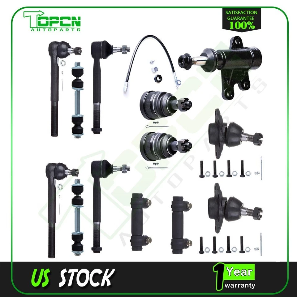 13 Pcs Fits 1993-2000  Chevrolet C3500 Front Ball Joints Tie Rods Sway Bars Foto 1 de 4