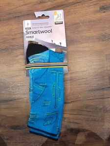 Smartwool Oasis Hike Light Cushioned LT River Print Socks Size L - Picture 1 of 3