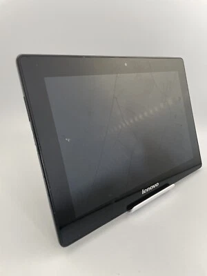 Lenovo IdeaTab S6000F Black WiFi 10.1" 5MP Android Tablet Cracked Faulty #A - Image 1 of 4