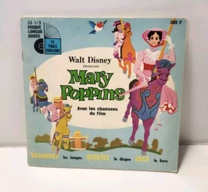 MARY POPPINS 7 inch French RECORD Walt Disney 1970s - Picture 1 of 2