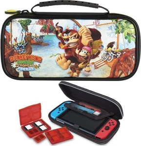 Nintendo SWITCH DONKEY KONG Travel Case Tasche + Zubehör Schutzhülle  - Bild 1 von 5