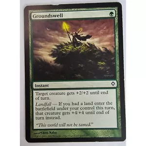 MTG Magic The Gathering Groundswell Instant Card Green - Picture 1 of 2