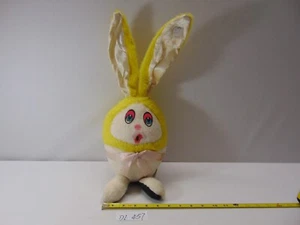 Vintage Elka Toys Plush Yellow White Rabbit Egg 16" Tall Easter Stuffed Animal - Picture 1 of 10