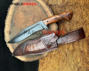 13" Premium Handmade J2 Steel Powder Coated Hunting Bowie Knife Full Tang - Picture 1 of 5