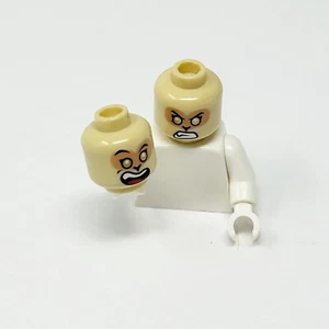 LEGO Minifigure Dual Head Alien Gold Headband Lopsided Smirk Fang 3626cpb3209 - Picture 1 of 1