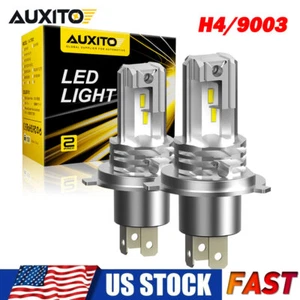AUXITO H4 LED Headlight Kit High Low Beam Bulbs Super Bright 6500K Free Return - Imagen 1 de 14