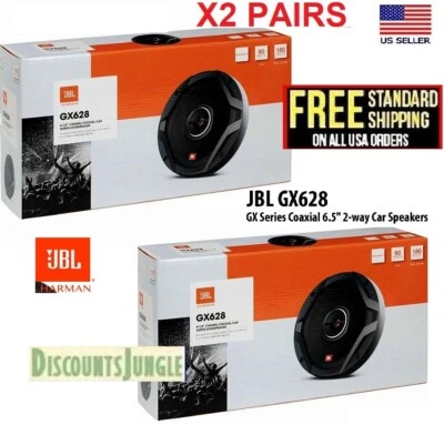 Altavoces coaxiales bidireccionales para automóvil X4 JBL GX628 GX Series 6,5" 180 W potencia máxima gto629 Foto 1 de 4