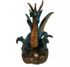 UG Handcrafted Collectible Dragon with skulls and treasure chest PY-773 - Picture 1 of 6