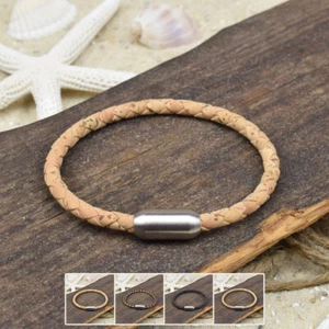 ❦ Pulsera ETTA | Corcho | 5 mm | Surfer | Cierre magnético | 02 ❦ - Imagen 1 de 6