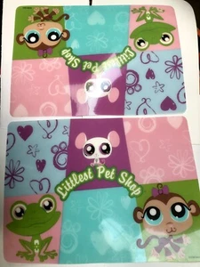 RARE Hasbro Littlest Pet Shop LPS Pair Of Placemats 2008 - Picture 1 of 7
