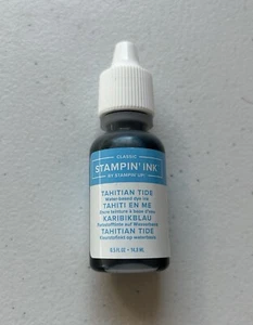 Stampin Up TAHITIAN TIDE Ink Refill - Blue, Retired,New - Picture 1 of 1
