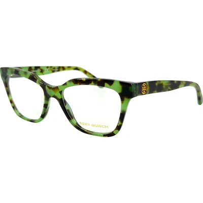 Tory Burch TY2081 Womens Plastic Eyeglass Frame 1703 Green Tortoise 52-17 - Image 1 of 4