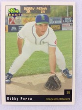 1991 Charleston Wheelers-Classic BEST Baseball Card-Bobby Perna