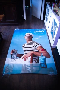 Póster publicitario original vintage francés grande de Jean Paul Gaultier Le Male C - Imagen 1 de 10