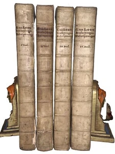1723-31, 1st Ed, 4 LARGE FOLIOs, GERARD VAN LOON, BESCHRYVING DER NEDERLANDSCHE - Picture 1 of 24