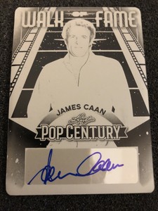 2023 Leaf Metal Pop Century JAMES CAAN Auto Walk Of Fame Printing  Plate 1/1