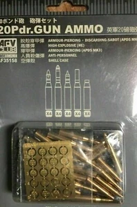 AFV Club 1/35 Scale British 20Pdr. Gun Ammo (20 pcs) 35158 - Picture 1 of 1