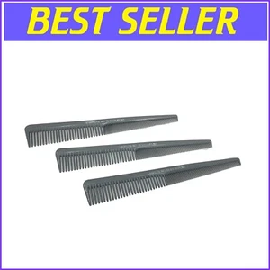 Flexible and Compact 3 Count Hair Combs - Unbreakable Plastic for Daily Use - Picture 1 of 3