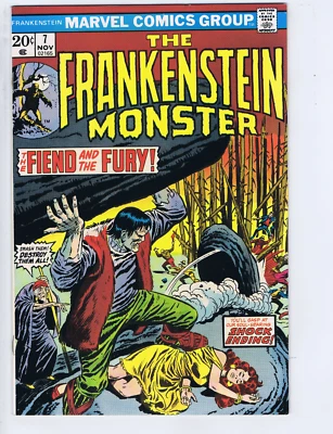 Frankenstein Monster #7 Marvel 1973 '' The Fiend and the Fury ! '' - Image 1 of 2