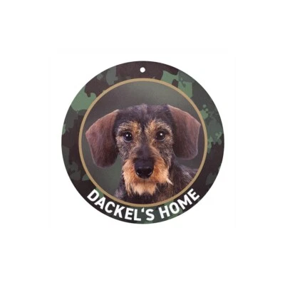 Dackelschild - Rauhaardackel "Dackels Home" - Bild 1 von 4