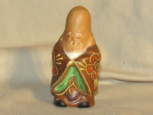 Vintage Kutani Moriage Glücksgott Fukurokujo Weisheit 3,5" Sehr guter Zustand - Bild 1 von 7