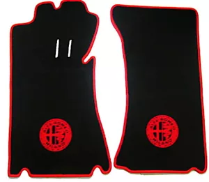 Alfombrillas de terciopelo negro para Alfa Romeo Spider Duetto 1966-1969 rojo - Imagen 1 de 1