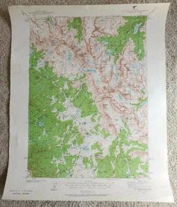 Mt. Bonneville Wyoming 1938 USGS 15 Minute Topographic Map 1:62500 Topo - Picture 1 of 3