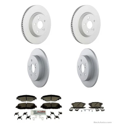 Bosch QuietCast Ceramic Brake Pad and Rotor Kit For 18-24 Toyota RAV4 Camry Foto 1 de 4