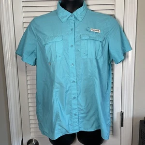 Magellan Women's Aqua Fishing Shirt Top L Semi-Fitted Fish Gear Vented - Picture 1 of 4