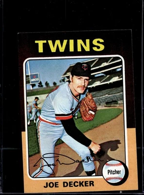 1975 Topps Mini Joe Decker #102 Minnesota Twins Actual Scan Great Condition - Image 1 of 2