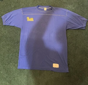 T-shirt Pittsburgh Pitt Panthers vintage anni 80 abbigliamento sportivo made in USA taglia XL blu - Foto 1 di 5