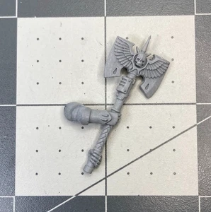40K BLOOD ANGELS TWO HANDED SANGUINARY POWER AX bits Bitz middlehammer GW AX25 - Picture 1 of 2